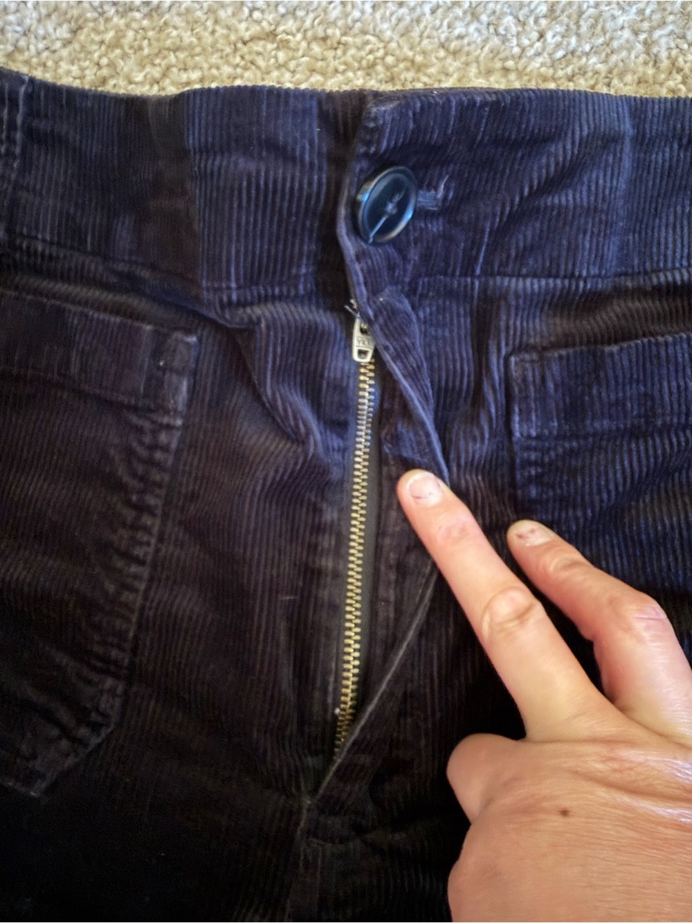 Anthropologie Maeve Wide-Leg Cropped Corduroy - Picture 3 of 7